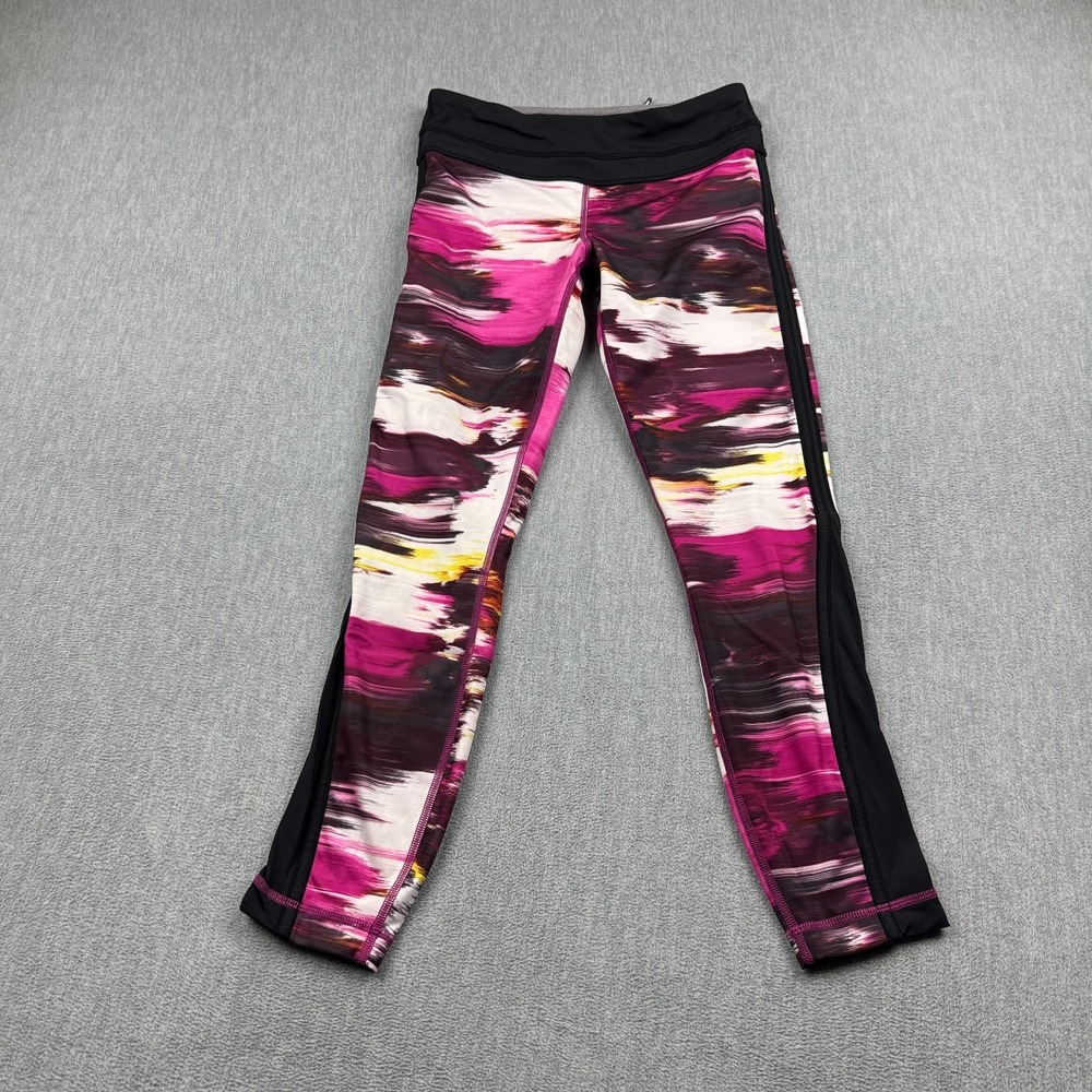 Lululemon Leggings Womens 4 Multicolor Pace Tight 25" Workout Gym Yoga Running
